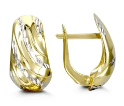 BOUCLES EN OR 2 TONS