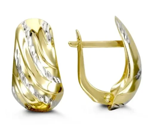 BOUCLES EN OR 2 TONS