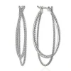 BOUCLES EN OR BLANC SERTIES DE DIAMANTS