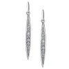 BOUCLES EN OR BLANC SERTI DE DIAMANTS