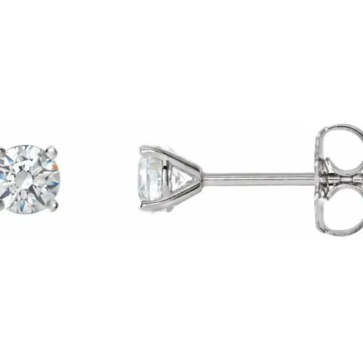 BOUCLES EN OR 14K SERTIES DE DIAMANTS DE LABORATOIRE