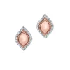 BOUCLES EN OR ROSE SERTIES DE DIAMANTS