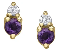 BOUCLES EN OR SERTIES DE DIAMANTS ET DE PIERRES DE NAISSANCES VARIÉES