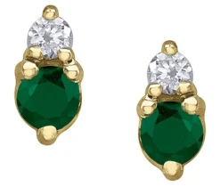BOUCLES EN OR SERTIES DE DIAMANTS ET DE PIERRES DE NAISSANCES VARIÉES