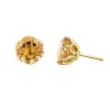 BOUCLES EN OR SERTIES DE PIERRES FINES VARIÉES