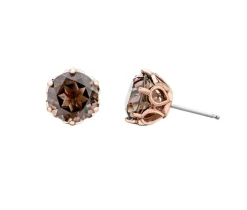 BOUCLES EN OR SERTIES DE PIERRES FINES VARIÉES