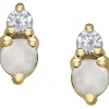 BOUCLES EN OR SERTIES DE DIAMANTS ET DE PIERRES DE NAISSANCES VARIÉES