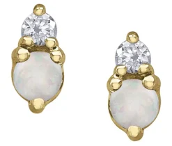 BOUCLES EN OR SERTIES DE DIAMANTS ET DE PIERRES DE NAISSANCES VARIÉES