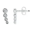 BOUCLES FIXES EN ACIER SERTIES DE 4 CUBIQUES ZIRCONIAS