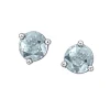 BOUCLES FIXES STYLE MARTINI EN OR BLANC SERTIES DE PIERRES DE NAISSANCES