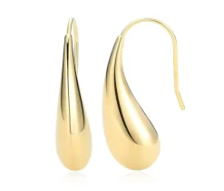 BOUCLES GOUTTES EN ARGENT/PVD OR