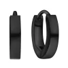 BOUCLES HUGGIES EN ACIER/PVD NOIR UNIES