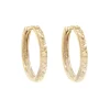 BOUCLES HUGGIES EN OR JAUNE TAILLÉES DIAMANT
