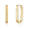BOUCLES HUGGIES OVALES EN ACIER