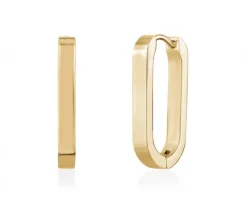 BOUCLES HUGGIES OVALES EN ACIER