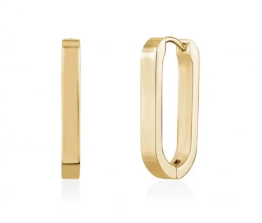 BOUCLES HUGGIES OVALES EN ACIER