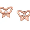 BOUCLES PAPILLON AJOURÉ EN OR SERTIES DE DIAMANTS