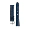 BRA. HIRSH CUIR NOIR CAOUT BLEU 22MM L