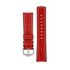 BRA. HIRSH CUIR ROUGE CAOUT NOIR 18MM L