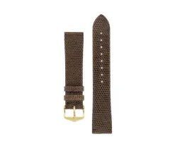 BRAC. HIRSCH CUIR LEZARD BRUN 16MM L