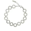 BRACELET ACIER CERCLES CZ 7+1