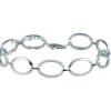 BRACELET ANNEAUX AJOURÉS SERTI DE CUBIQUES ZIRCONIAS