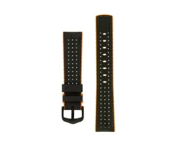 BRACELET AYRTON CAOUT NOIR-ORANGE 24MM L