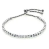 BRACELET BOLO ACIER CZ 3MM 5.5-10