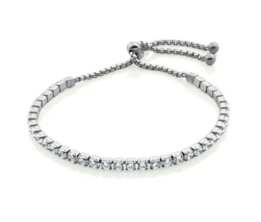 BRACELET BOLO ACIER CZ 3MM 5.5-10