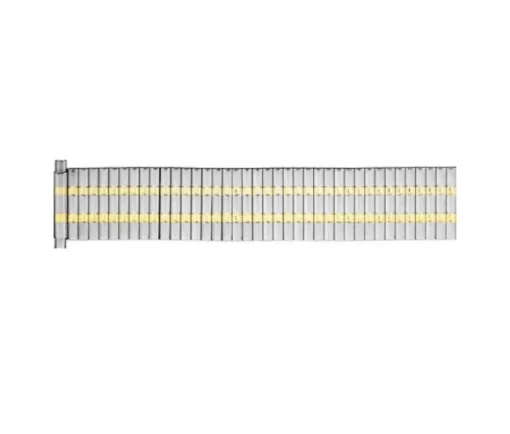 BRACELET DE MONTRE EN ACIER/PVD OR 2 TONS EXTENSIBLE