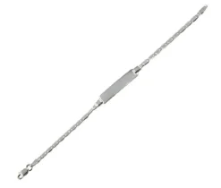 BRACELET DpiIDENTITÉ POUR ENFANT EN ARGENT RHODIÉ