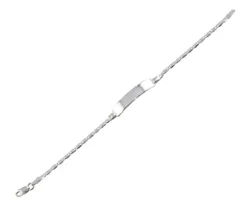 BRACELET DpiIDENTITÉ POUR ENFANT EN ARGENT RHODIÉ