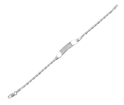 BRACELET DpiIDENTITÉ POUR ENFANT EN ARGENT RHODIÉ