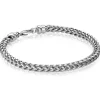 BRACELET EN ACIER À MAILLE FRANCO RONDE