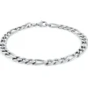 BRACELET EN ACIER À MAILLE FIGARO