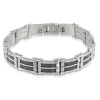 BRACELET EN ACIER ET FIBRE DE CARBONE