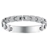 BRACELET EN ACIER IDENTITÉ GRAVABLE