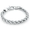 BRACELET EN ACIER MAILLE BLÉ