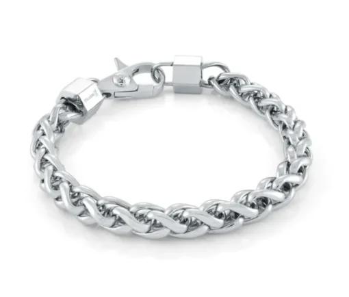 BRACELET EN ACIER MAILLE BLÉ