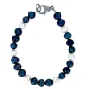BRACELET EN ACIER SERTI DE PERLES DpiEAU DOUCE