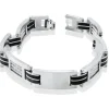 BRACELET EN ACIER/PVD NOIR PLAQUE ET CABLE