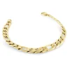 BRACELET EN ACIER/PVD OR À MAILLE FIGARO