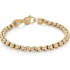 BRACELET EN ACIER/PVD OR À MAILLE FRANCO RONDE