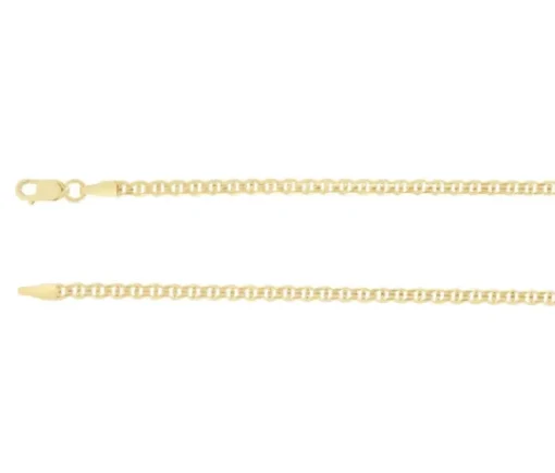 BRACELET EN OR JAUNE À MAILLE MARINE