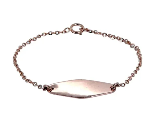 BRACELET IDENTITÉ EN OR 10K ROSE