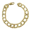BRACELET 10K 8.5po GOURMETTE T. DIAMANT