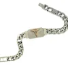 BRACELET MÉDICAL ACI/PVD OR GOURMETTE