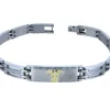 BRACELET MEDICAL ACIER 10K 6MM 7.5po