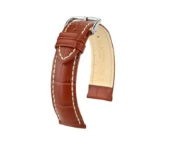 BRACELET MODENA CUIR VEAU BRUN 24MM L