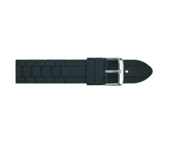 BRACELET MONTRE CAOUTCHOUC NOIR 22MM
